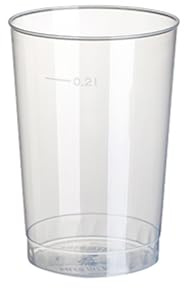 800 Trinkbecher, PP 0,2 l Ø 6,8 cm · 9,8 cm transluzent unzerbrechlich