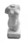 4er Set Torso - Büste - Skulptur - weiß, a 15cm - für Deko, Ausstellung, Schaufenster, Galerie Nr. 899998