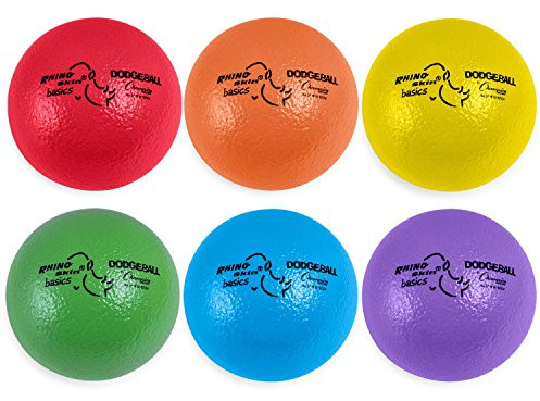 Champion Sports Rhino Skin Basic Dodgeball Set, 6