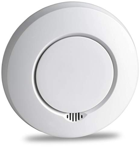 SEBSON Funk Rauchmelder vernetzbar mit Anderen Funkwarnmeldern, DIN EN 14604 Zertifiziert, fotoelektrischer Rauchwarnmelder funkvernetzt, Hitzemelder