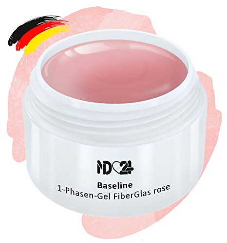 Fiberglas 1-Phasen Allround Gel Rosa Mittelviskos - Uv Fiber Glas Nagelgel - Made in Germany (30ml)