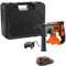 BLACK+DECKER 18V SDS-Plus Hammer Drill, Cordless, 2.0Ah Battery, 1A Cup Charger, Kitbox, BCD900D1K-GB