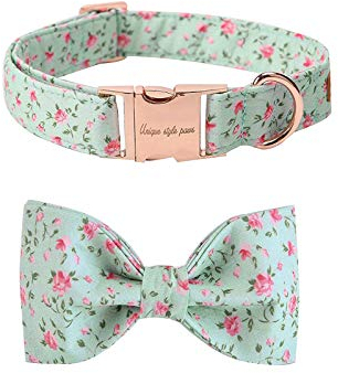 Unique Style Paws Hundehalsband Fliege Halsband Verstellbare Halsbänder oder Hundeleinen für Hunde und Katzen Klein Mittelgroß Groß