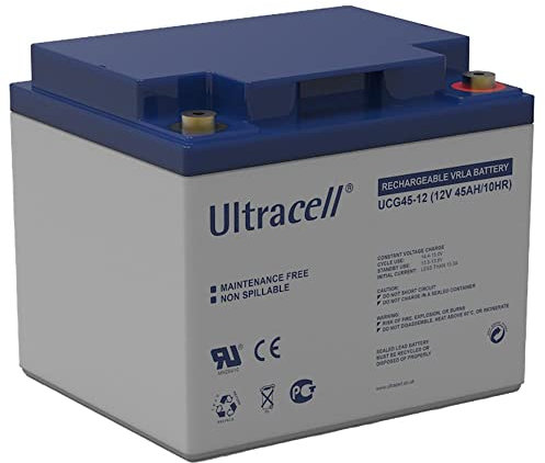 Ultracell DCGA / Deep Cycle Gel UCG 12V 45000mAh Batterie au plomb rechargeable