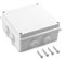 QWORK® Cassetta di Derivazione, Scatola a tenuta stagna, IP65, per comunicazioni elettriche, Bianco, 150 x 150 x 70 mm