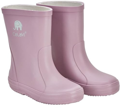 CELAVI Basic Wellies-solid Gummistiefel, Purple, 31 EU