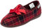 Dunlop Bluebell Womens Floral Print Touch and Close Slippers (5 UK, Elena Red, numeric_5)