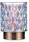 Pauleen 48241 Clear Glamour mobile Tischleuchte Glas Tischlampe Timerfunktion 6H Batterie Glaslampe ohne Kabel Dichroitisch/Messing