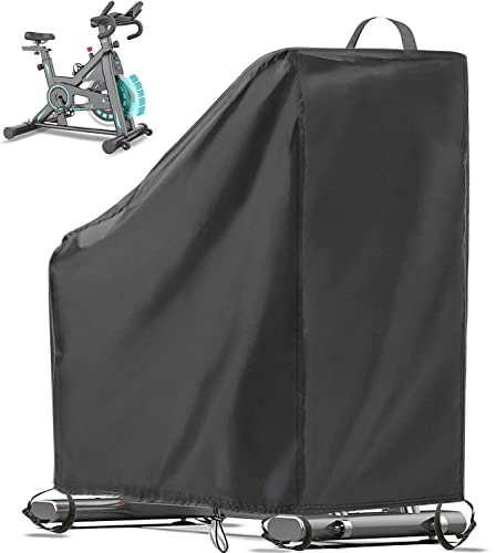 KEKAFU Spinning Bike Abdeckung Wasserdicht, 210D Oxford Vollständige Abdeckplane, Geeignet Für Heimtrainer, Spinning Bike Indoor,Schutzhuelle Bikestaubdichte, Winterfest