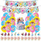 Festa Decorazione 29 Pcs,Compleanno Striscioni,Compleanno Palloncini,Cake Topper,Palloncino in Lattice,Decorazione Feste a Tema,Compleanni di Ragazzi Ragazze