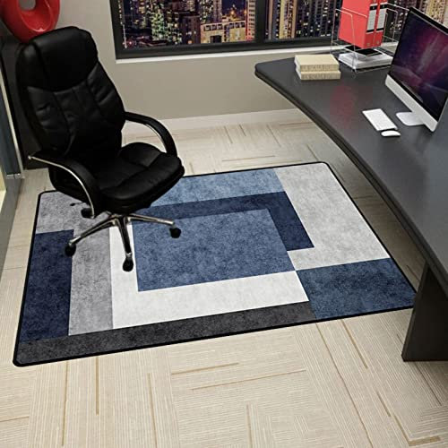ZQUAL Tapis de Chaise Bureau 100x140cm,Tapis de Sol Antidérapant Protège Sol sous Chaise Tapis de Chaise de Bureau,Tapis de Chaise Gaming Antidérapant pour la Maison Bureau Salon Chambre