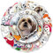 Bric dodo 50Pcs Malteser Hund Aufkleber Laptop Auto Scrapbook Telefon Skateboard Koffer Gepäck Fahrrad Hund Aufkleber Vinyl Wasserdicht Ästhetisch Personalisierte Aufkleber für Teens Jungen Mädchen