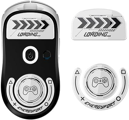 BRIMFORD Glas Mausfüße für LOGITECH G PRO X Superlight - Ultra Schnelle & Glatte Mausgleiter mit Abgerundeten Kanten für GPW2 - Langlebig & Einfache Anbringung (Weiß)