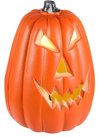 Abaodam 2pcs Halloween Jack-O-Lantern Lampe Halloween LED Kürbis Lampe Outdoor Kürbis Licht Laterne Dekor für Home Party Decor