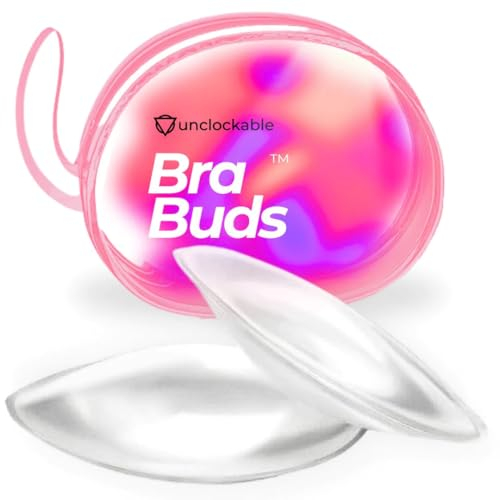 Unclockable Bra Buds Silikon-BH-Einlagen in Implantatqualität, transparente Gel-Pushup-Pads, Affirming-Design für Transgender, NB, Drag Queens, Crossdressing, Transparent, Einheitsgröße