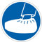 M214 - Port de sur-chaussures obligatoire - Panneau et Signalétique d'obligation - Dimensions au choix - Norme ISO 7010
