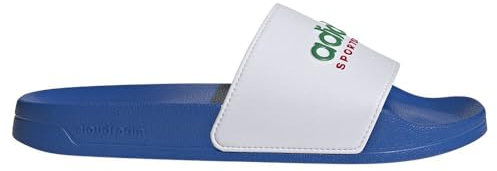 adidas Adilette Shower Slides Unisex Schiebe-Sandalen , Brigroyal Cloudwhite Teamgreen, 47 EU