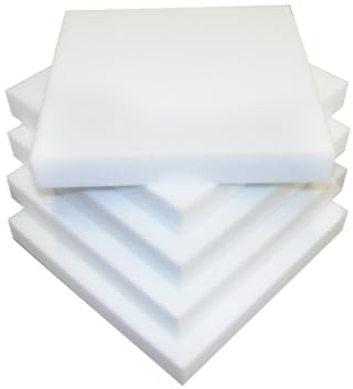 saarschaum Polster Schaumstoff für Sitzkissen • Komfortschaum • Zuschnitt 60 x 40 x 10 cm • RG 35/55