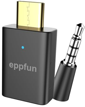 eppfun Bluetooth 5.4 USB-C Audio Dongle Adapter für PS5/Switch/iphone16/15, LE Audio APTX-Lossless Transmitter für Wireless Kopfhörer & Ohrhörer (nur Audio)