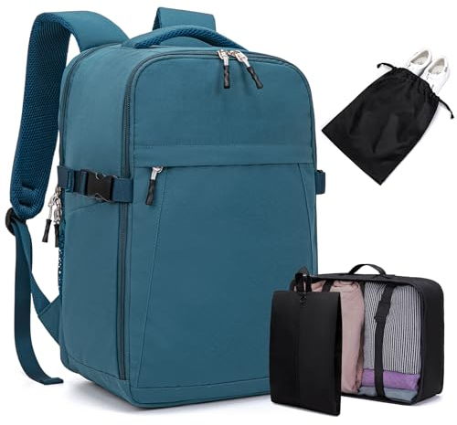 Zaino per Ryanair 40x20x25 Bagaglio a Mano Zaino da Viaggio Aereo Zaini Borsa da Viaggio Con 3 Organizer per Easyjet Wizz Air Vueling