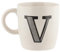 FabFinds Hugga Mug with Initials Classic Ceramic Mug Large Gift Coffee Cups 330ml (V)