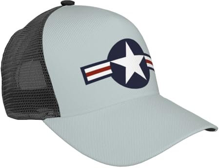 Sonnenmütze Rundbild Der USAF Snapback Cap Klassische Hip-Hop-Hut Atmungsaktives Baseball Kappe Für Ausflug Wandern Golf