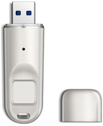 Docooler Clé USB 3.0 cryptée avec empreintes digitales 8-256 Go, transfert de données à haute vitesse, zones de cryptage personnalisables