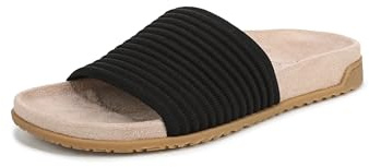 Vionic Womens Ellie Compression Knit Slide Sandals