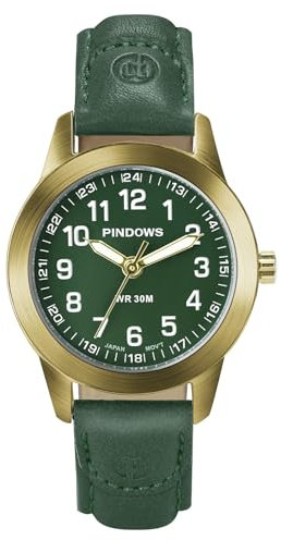 PINDOWS Watches for Women, Classic Business Analog Quartz Small Ladies Watches, 3ATM Waterproof Fashion Dress Watch with Easy-to-Read Luminous Dial