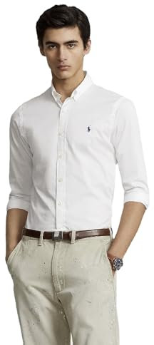 Ralph Lauren Chemise Oxford Slim Fit pour homme, blanc, S