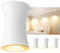 YindaLux LED Aufbauspot Weiß, IP44 Aufbaustrahler Dimmbar 3000K/4000K/6500K, Ø64x100mm Deckenspots Aufputz Spots inkl. 5W 550LM Modul 230V, LED Aufbauleuchte Flach aus Aluminium 4 Stück