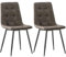 LEWE Esszimmerstühle 2er Set,Technisches Tuch küchenstühle Modern,Polsterstuhl,Esszimmer Stuhl mit Rückenlehne Metallbeinen,Stühle 2er Set für Esszimmer,Küche,Wohnzimmer & Lounge Rezeption