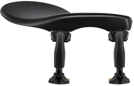 Wittner Chinrest Zuerich, side-mounted chinrest Viola, high-tech plastic, height adjustable, tilt adjustable, without screwdriver, black, Made in Germany, 259231
