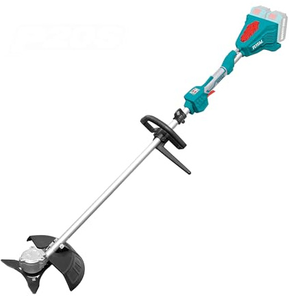 TOTAL - Decespugliatore Brushless a Batteria | Batteria 20V a lunga durata | Include testina a filo e disco a 3 punte | Leggero e comodo, facile da usare
