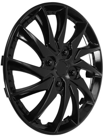 Mobestech Radkappen Radzierblende Schwarz Nabendeckel Für Auto Stahlfelge Schutz Vor Schmutz Und Kratzern Einfache Reinigung Passgenau Für Stahlräder Langlebiges Zubehör