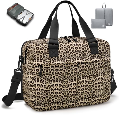 SPAHER Extensible Sac de Voyage Cabine Avion Air France 40x30x15 à 40x30x25 Eurowings Wizzair Bagage Cabine Sac de Maternité Weekend Sport Piscine Femme Homme Bagage à Main avec Pack de Maquillage