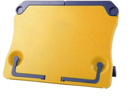 Notenständer, verstellbar, tragbar, leicht und faltbar, ideal für Zuhause oder auf Reisen, Gelb