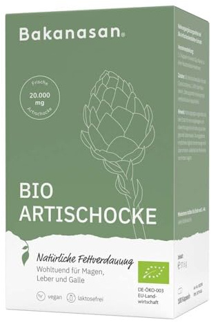 Bakanasan Artischocke Kapseln, 100 Stück, 37,6g