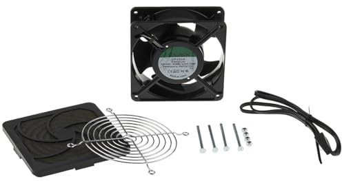 Schneider Electric nsycvf65 m230pf Fan Forced climasys, 65 M3/H, 230 V, with grid Plastic and Filter, Black