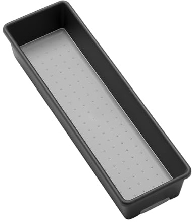madesmart Classic 12.75 x 3.75 Bin - Granite | CLASSIC COLLECTION | Multi-Purpose Storage Organizer | Soft-grip Lining and Non-slip Rubber Feet | Easy to Clean | Durable | BPA
