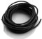 LolliBeads (TM) 3 mm Genuine Round Leather Cord Braiding String Black 5 Meters (5 Yards)