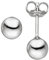 Jobo Damen Ohrstecker Kugel 6,1 mm 925 Sterling Silber Ohrringe Kugelohrstecker
