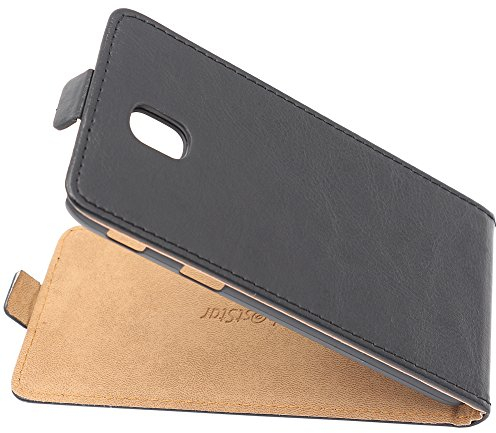 ebestStar - Coque Compatible avec Samsung J5 2017 Galaxy SM-J530F Etui Housse PU Cuir Rabat Ultra Fin (Ultra Slim Case), Noir [Appareil: 146.2 x 71.3 x 7.9mm, 5.2'']