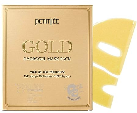 PETITFEE GOLD Hydrogel Mask Pack, 5pcs