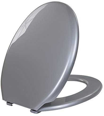 Asiento de inodoro universal de color gris
