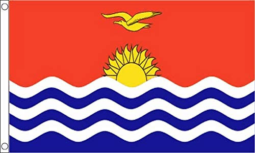 FlagSuperstore - Bandiera Kiribati, 152 x 91 cm, 100% Poliestere, con Occhielli