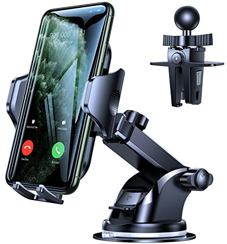 VICSEED [No.1 Powerful Suction] [Rally Racing-Grade Stability] Phone Holders for Your Car 2026 Upgraded Car Phone Holder Mount Truck Stand for Dashboard Windshield Vent for iPhone Samsung All Phones