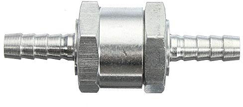 Lot de 2 valves anti-retour unidirectionnelles 6 mm, 8 mm, 10 mm, 12 mm pour carburant, air, eau, tuyau (8 mm)