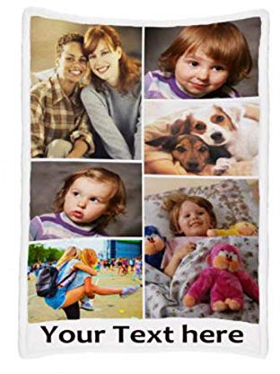 JINFU Fotodecke mit eigenem Foto | Decke selbst gestalten | Decke Bedrucken Lassen mit Wunsch-Motiv,Personalisierte Decke mit Foto,Decke mit Namen (200x150cm)