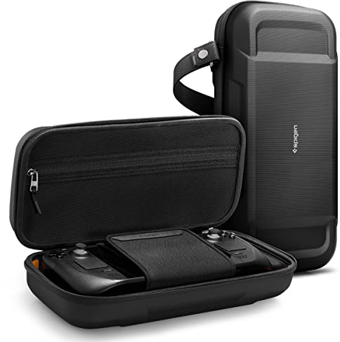 Spigen Cover Rugged Armor Pro Compatibile con Steam Deck LCD (2022) / Steam Deck OLED (2023) - Nero